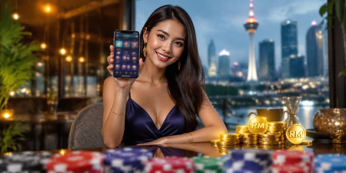 Pengguna Malaysia menggunakan aplikasi mudah alih 9club untuk bermain kasino
